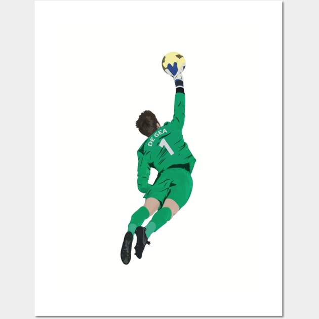 David De Gea Illustration Wall Art by TheUnitedPage